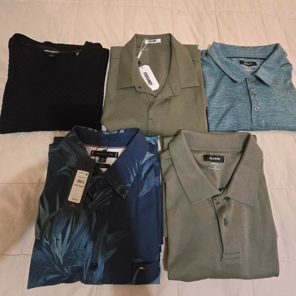 5pcs XXL- Shirts/Sweater $135